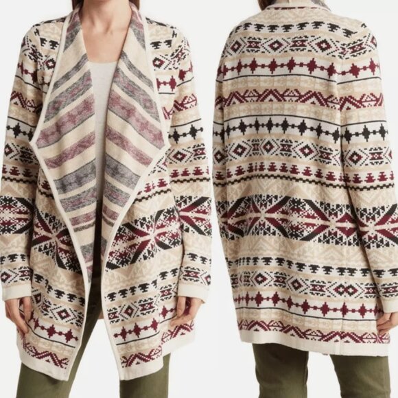 Lucky Brand Sweaters - Lucky Brand Women's Jacquard Cardigan S